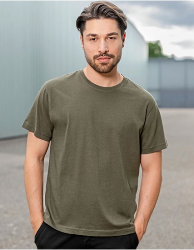H-103-Mens Organic Heavy Luxury Roundneck Tees